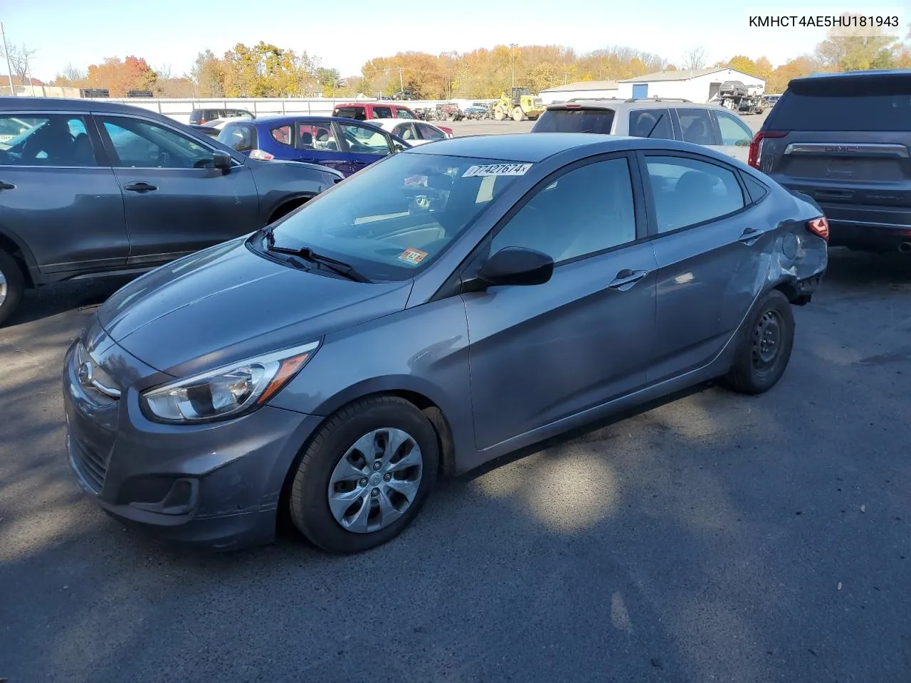 2017 Hyundai Accent Se VIN: KMHCT4AE5HU181943 Lot: 77427674