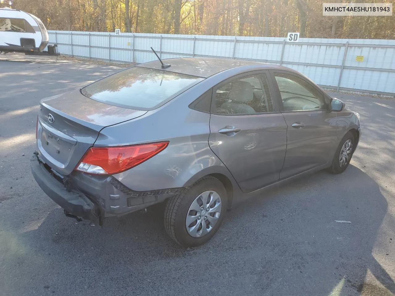 2017 Hyundai Accent Se VIN: KMHCT4AE5HU181943 Lot: 77427674