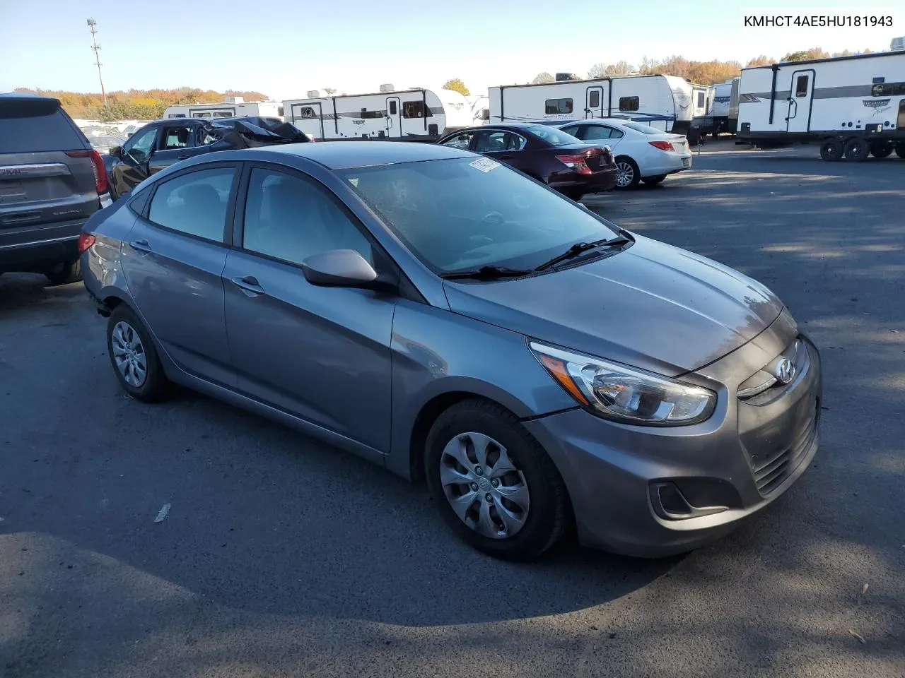 2017 Hyundai Accent Se VIN: KMHCT4AE5HU181943 Lot: 77427674