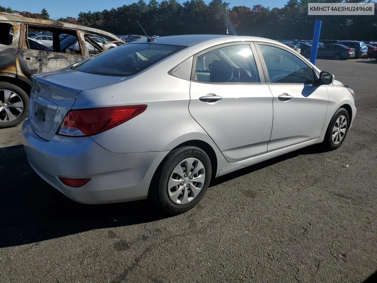 2017 Hyundai Accent Se VIN: KMHCT4AE3HU249608 Lot: 77677174