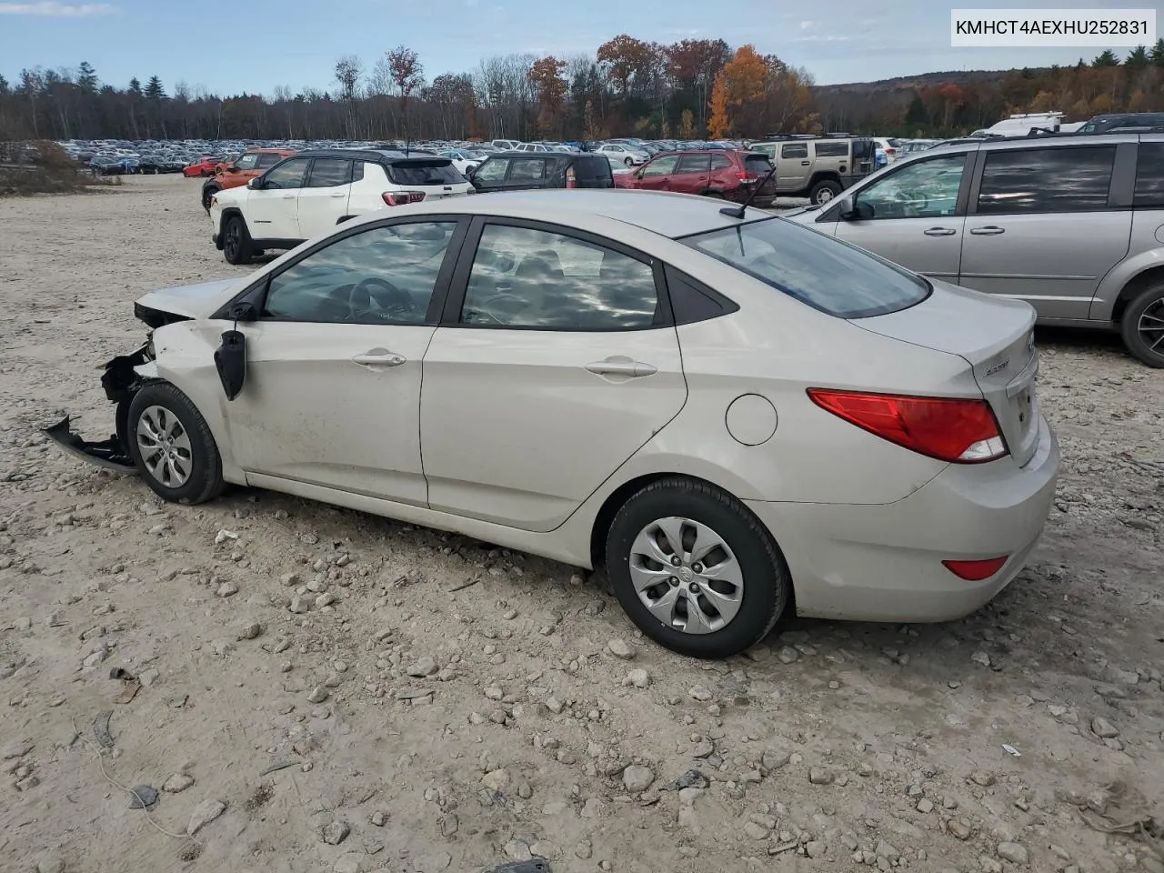 2017 Hyundai Accent Se VIN: KMHCT4AEXHU252831 Lot: 77804434