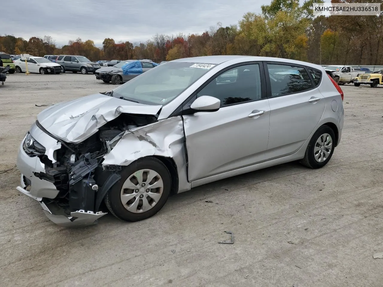 2017 Hyundai Accent Se VIN: KMHCT5AE2HU336518 Lot: 77840424