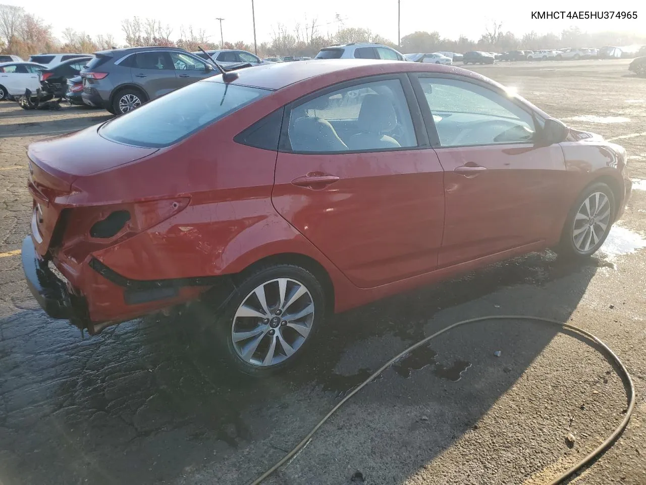 2017 Hyundai Accent Se VIN: KMHCT4AE5HU374965 Lot: 77876864