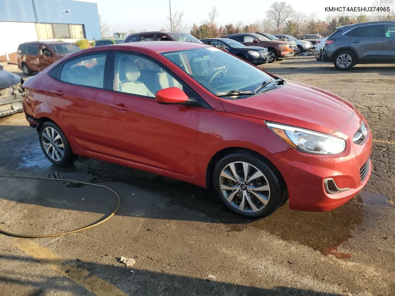 2017 Hyundai Accent Se VIN: KMHCT4AE5HU374965 Lot: 77876864