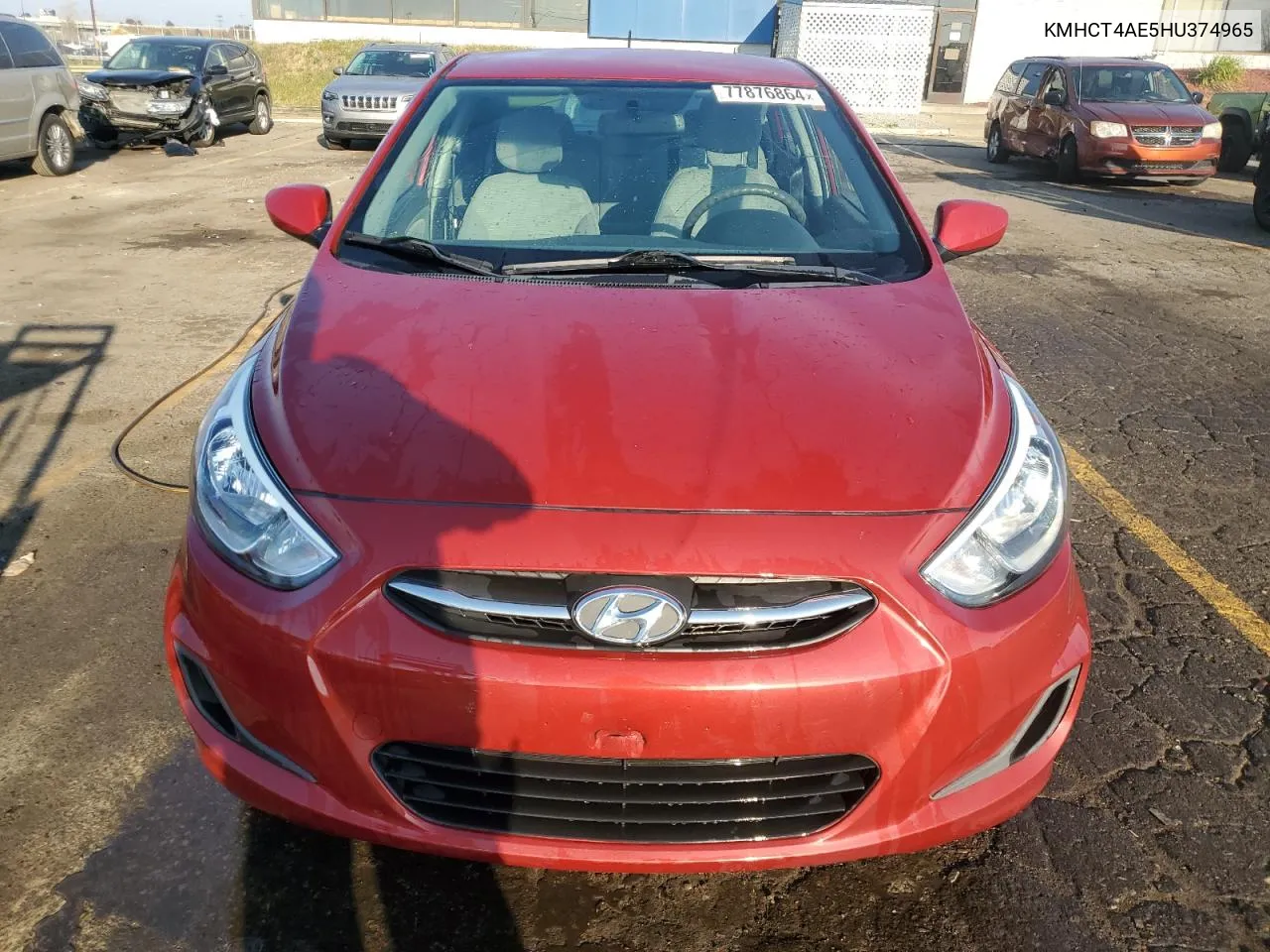 2017 Hyundai Accent Se VIN: KMHCT4AE5HU374965 Lot: 77876864