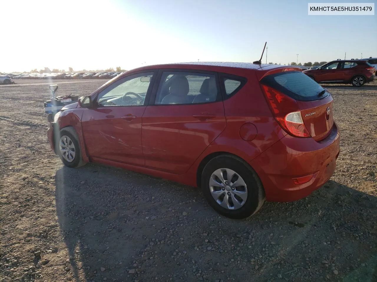 KMHCT5AE5HU351479 2017 Hyundai Accent Se