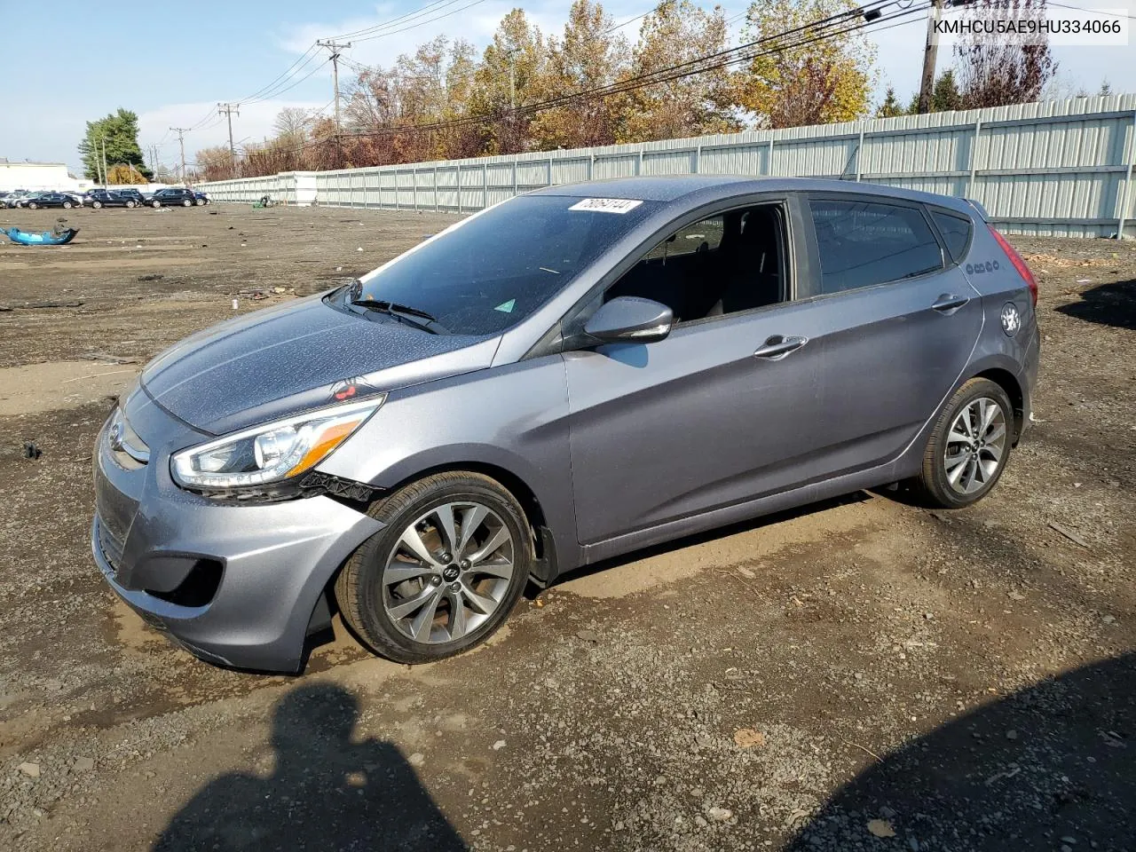 2017 Hyundai Accent Sport VIN: KMHCU5AE9HU334066 Lot: 78064144