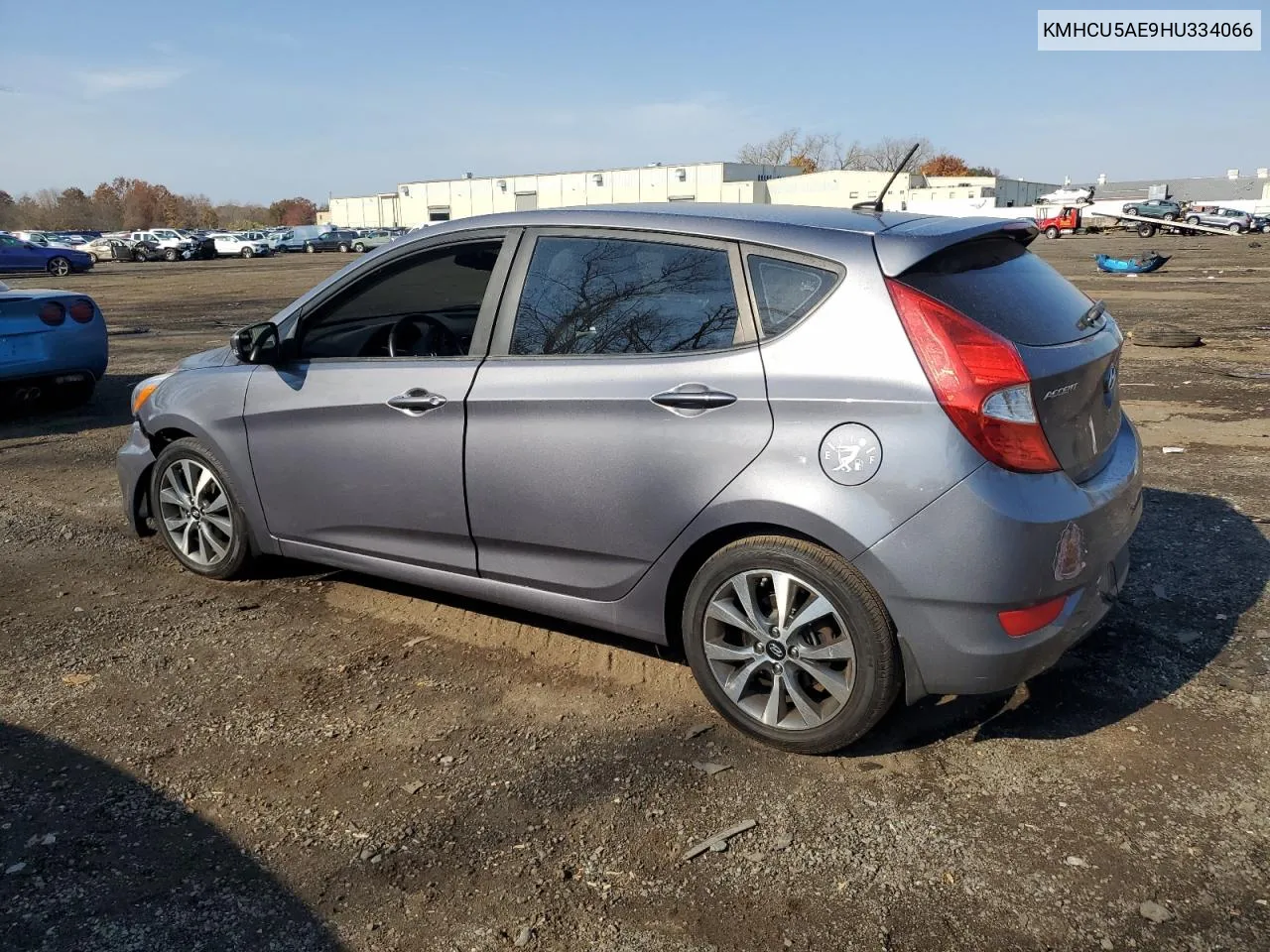 2017 Hyundai Accent Sport VIN: KMHCU5AE9HU334066 Lot: 78064144