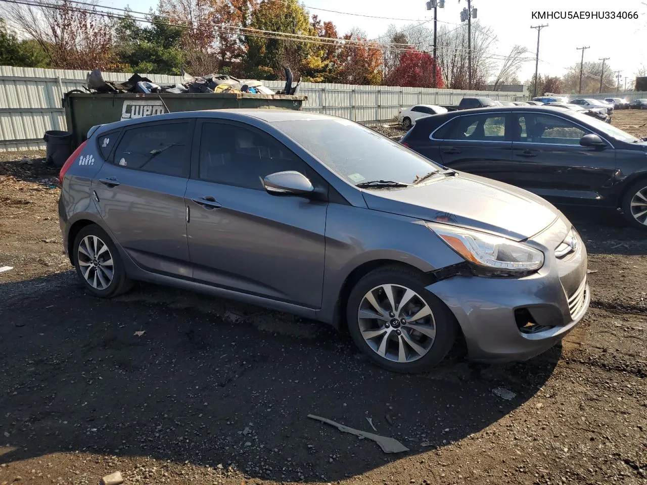 2017 Hyundai Accent Sport VIN: KMHCU5AE9HU334066 Lot: 78064144