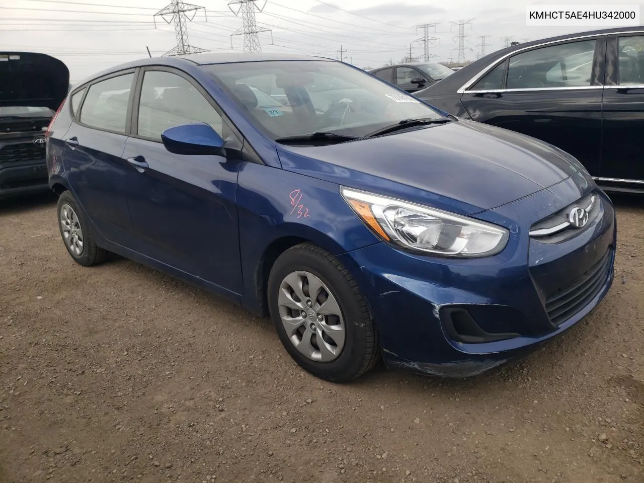 2017 Hyundai Accent Se VIN: KMHCT5AE4HU342000 Lot: 78149164