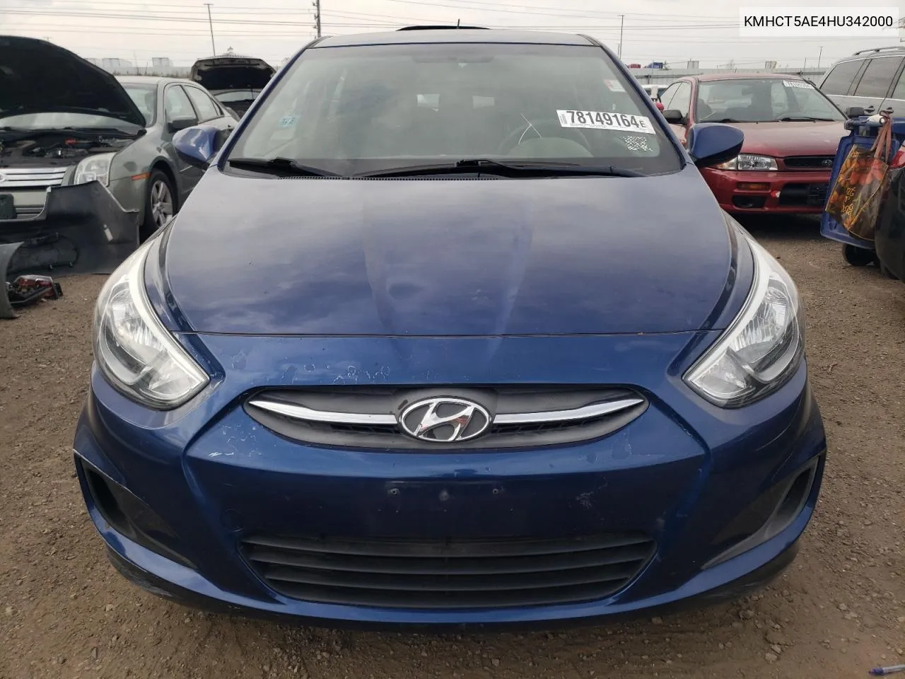 2017 Hyundai Accent Se VIN: KMHCT5AE4HU342000 Lot: 78149164