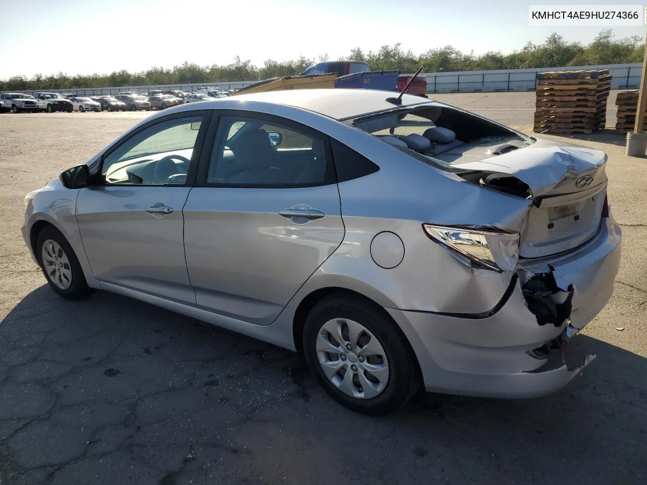 2017 Hyundai Accent Se VIN: KMHCT4AE9HU274366 Lot: 78539374