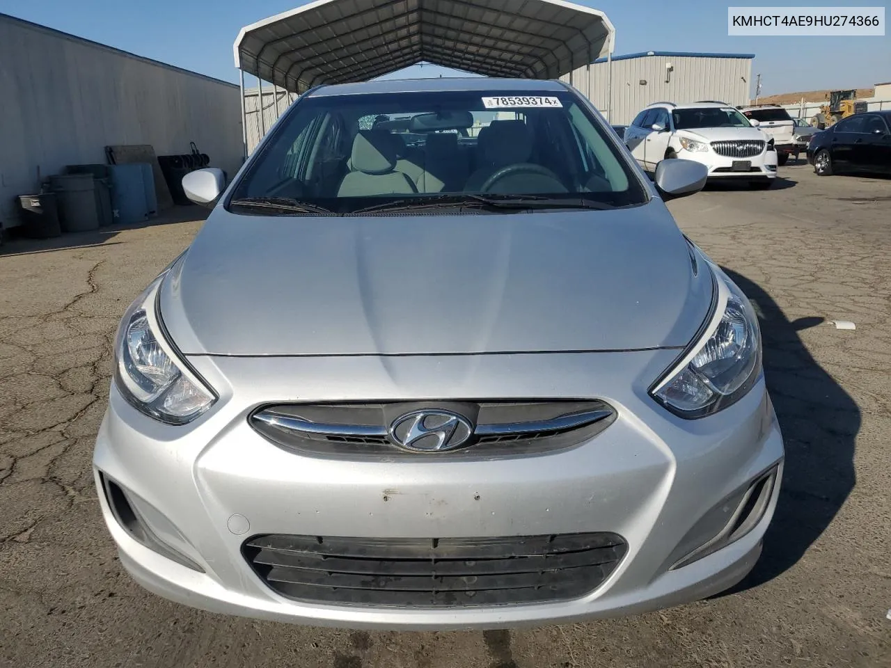 2017 Hyundai Accent Se VIN: KMHCT4AE9HU274366 Lot: 78539374