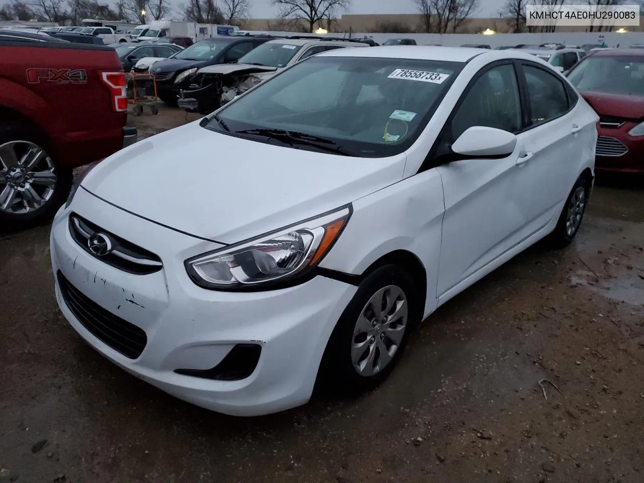 2017 Hyundai Accent Se VIN: KMHCT4AE0HU290083 Lot: 78558733