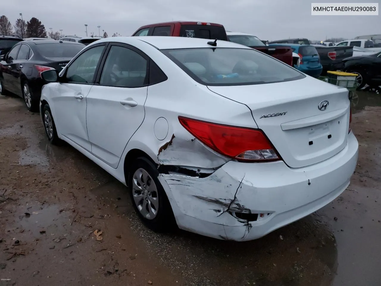 2017 Hyundai Accent Se VIN: KMHCT4AE0HU290083 Lot: 78558733