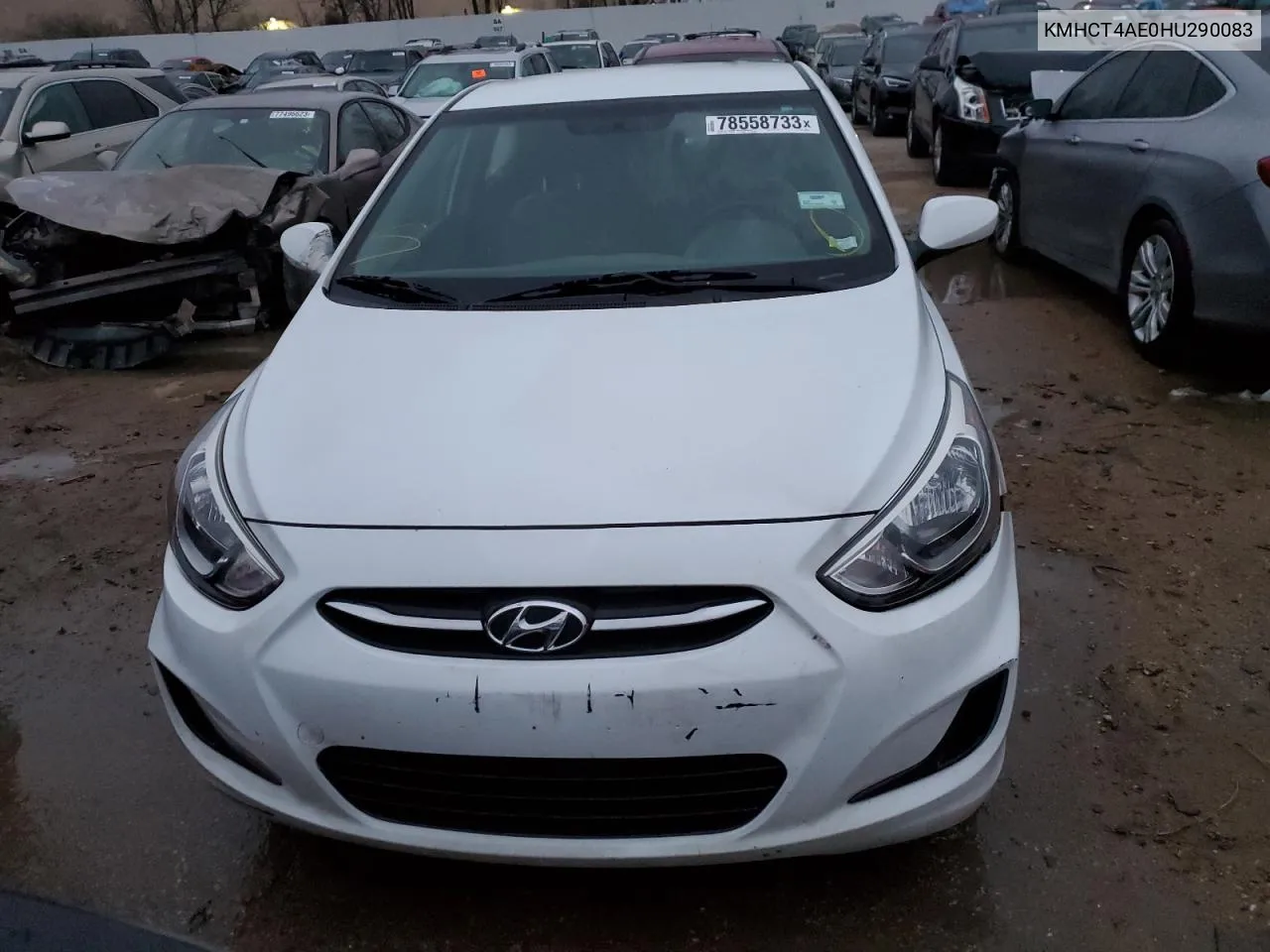 2017 Hyundai Accent Se VIN: KMHCT4AE0HU290083 Lot: 78558733