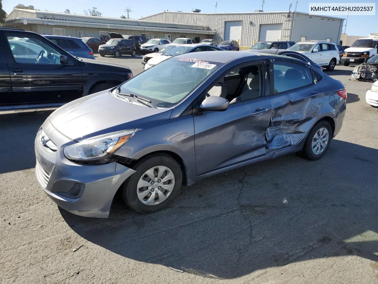 2017 Hyundai Accent Se VIN: KMHCT4AE2HU202537 Lot: 79311584