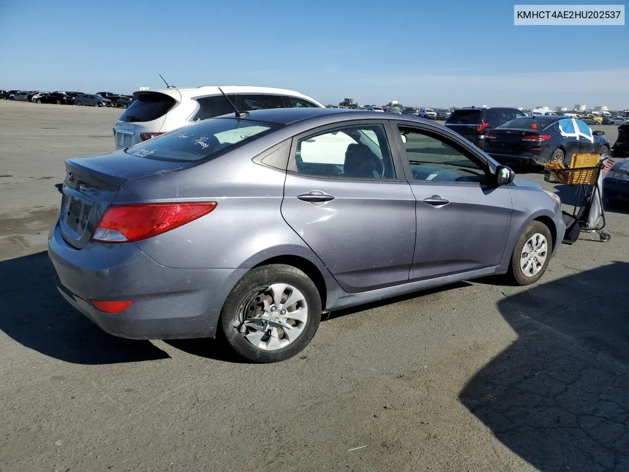 2017 Hyundai Accent Se VIN: KMHCT4AE2HU202537 Lot: 79311584