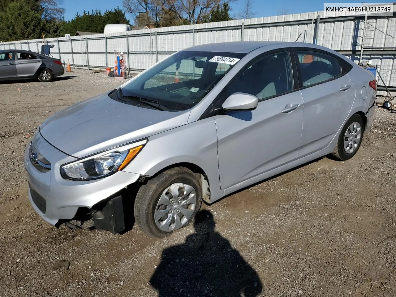 2017 Hyundai Accent Se VIN: KMHCT4AE6HU213749 Lot: 79504714