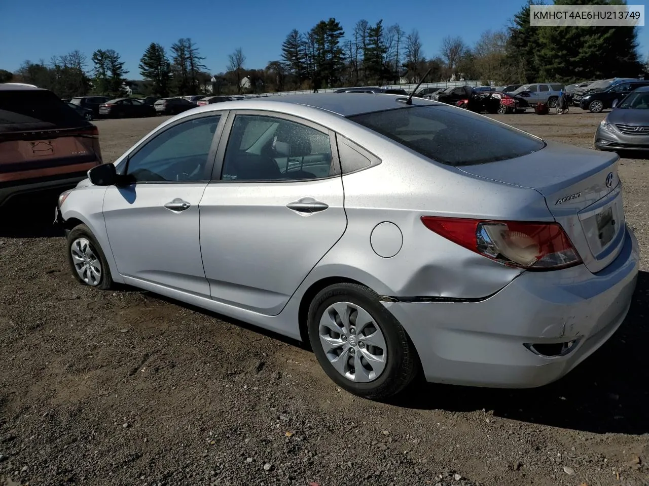 2017 Hyundai Accent Se VIN: KMHCT4AE6HU213749 Lot: 79504714