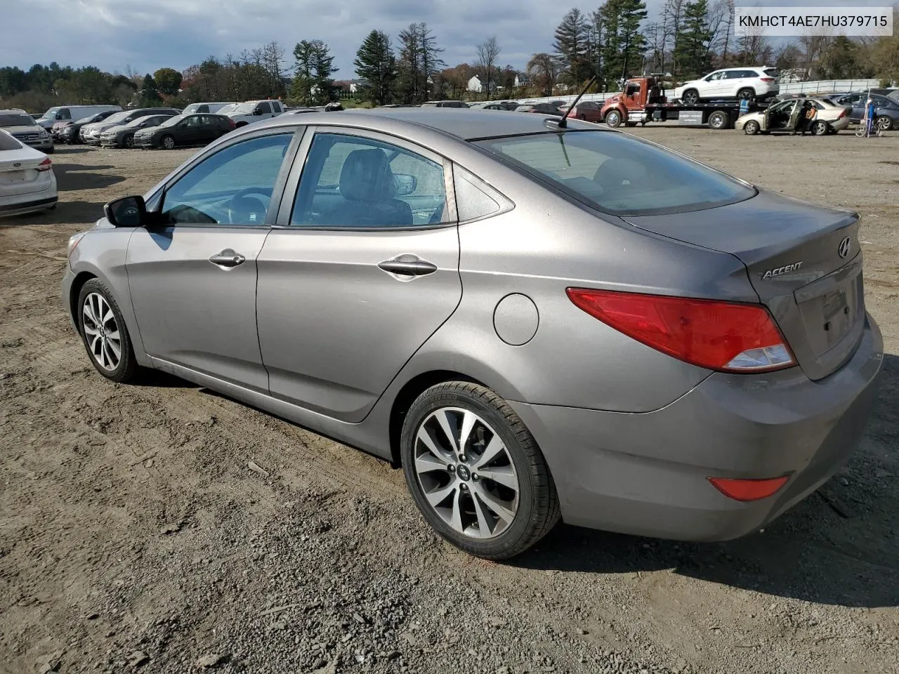 2017 Hyundai Accent Se VIN: KMHCT4AE7HU379715 Lot: 79647604