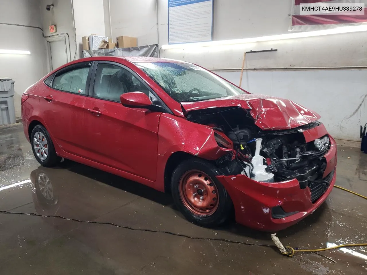 2017 Hyundai Accent Se VIN: KMHCT4AE9HU339278 Lot: 79748404