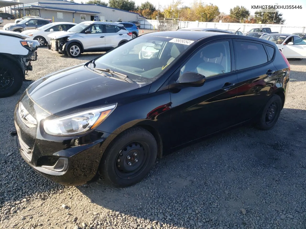 2017 Hyundai Accent Se VIN: KMHCT5AEXHU355446 Lot: 79908054