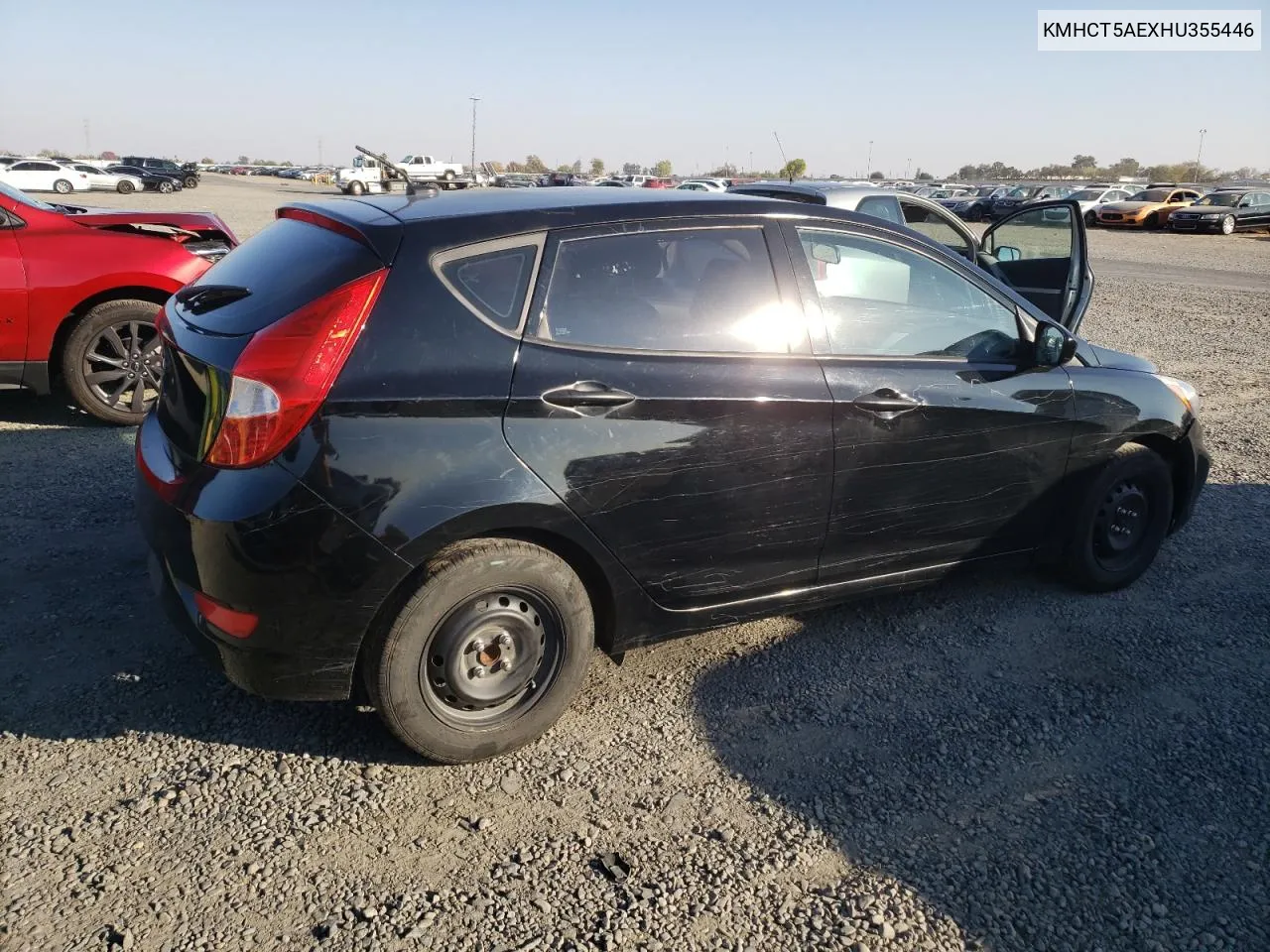 2017 Hyundai Accent Se VIN: KMHCT5AEXHU355446 Lot: 79908054