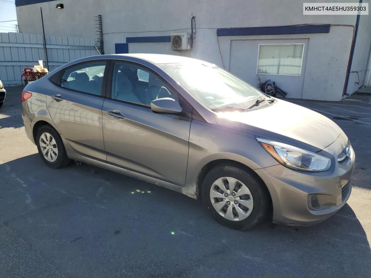 2017 Hyundai Accent Se VIN: KMHCT4AE5HU359303 Lot: 80375264