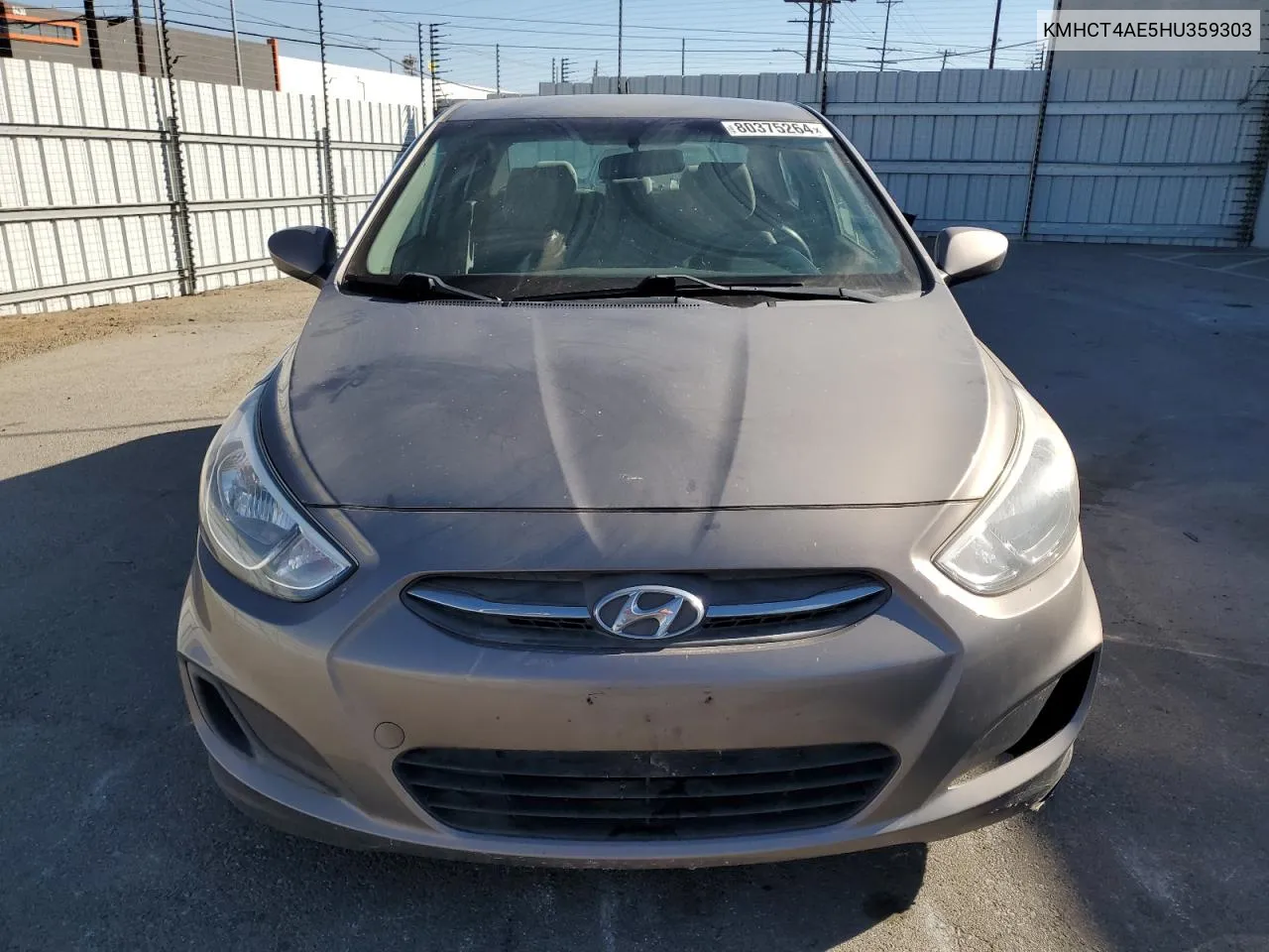 2017 Hyundai Accent Se VIN: KMHCT4AE5HU359303 Lot: 80375264