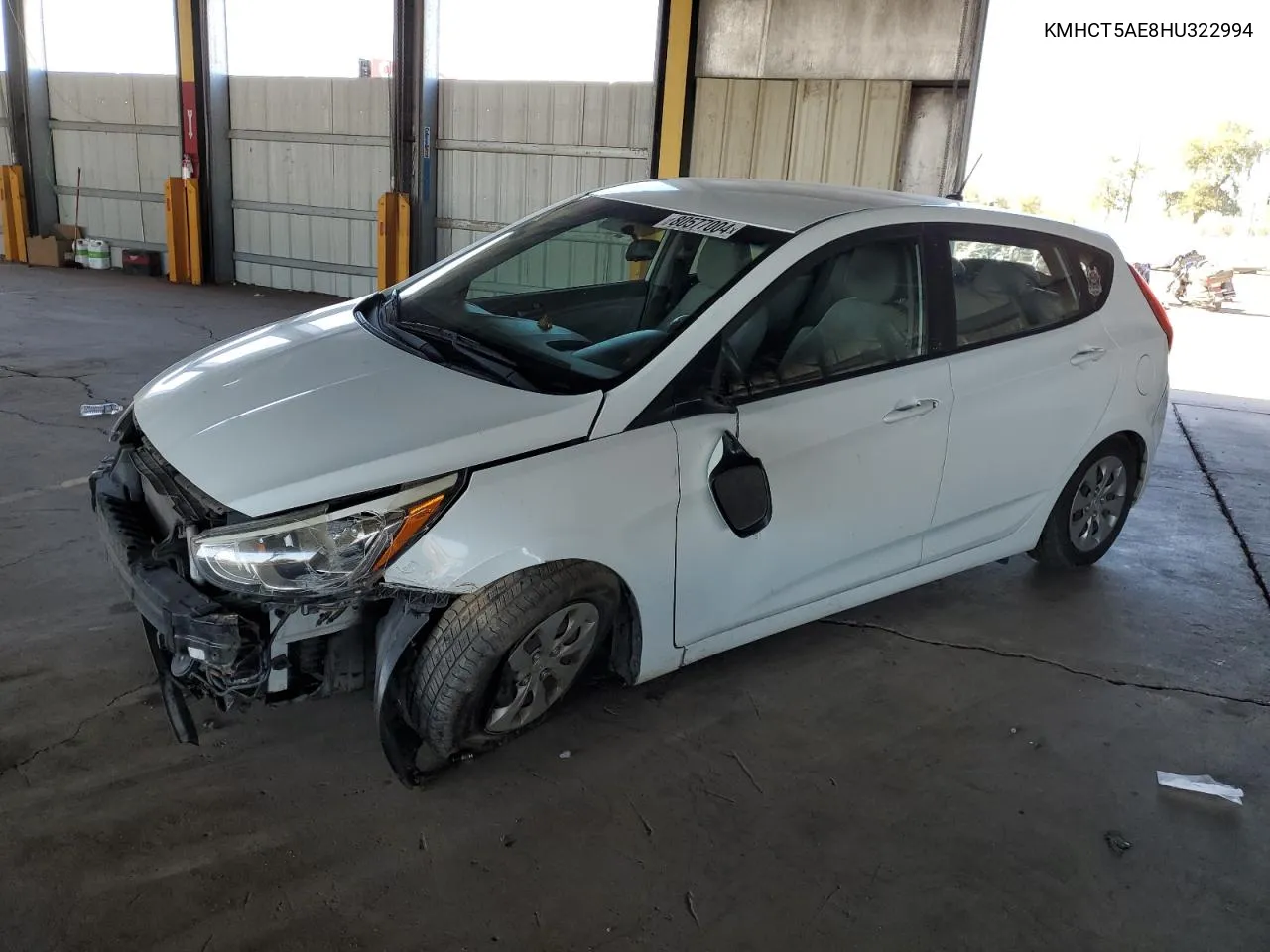 2017 Hyundai Accent Se VIN: KMHCT5AE8HU322994 Lot: 80577004