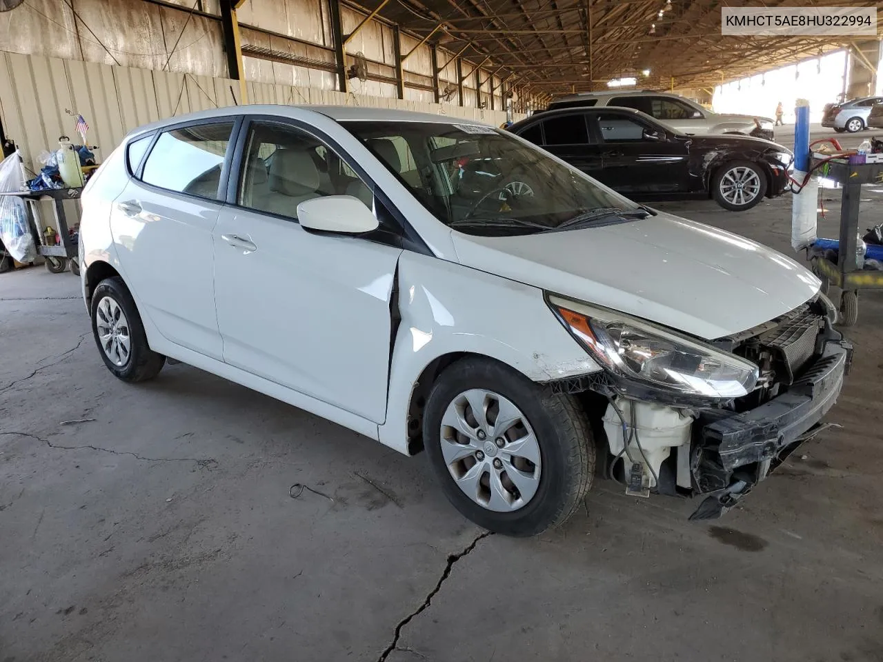 2017 Hyundai Accent Se VIN: KMHCT5AE8HU322994 Lot: 80577004