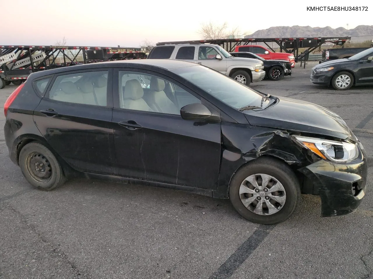 2017 Hyundai Accent Se VIN: KMHCT5AE8HU348172 Lot: 80611694