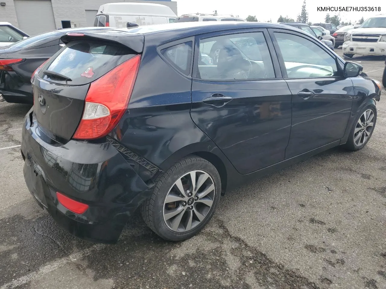 2017 Hyundai Accent Sport VIN: KMHCU5AE7HU353618 Lot: 80892414