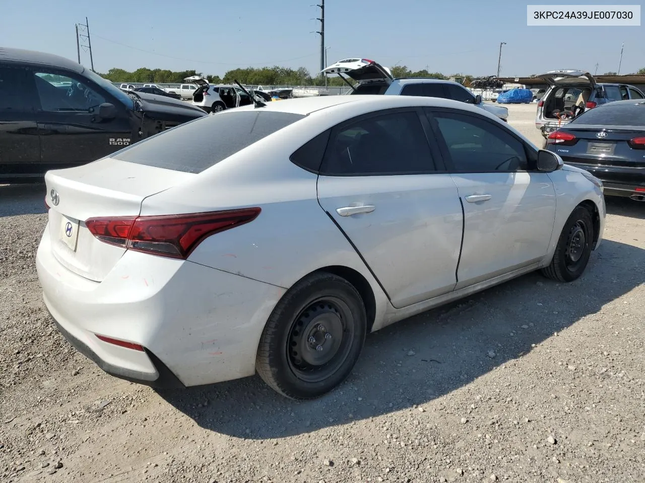 2018 Hyundai Accent Se VIN: 3KPC24A39JE007030 Lot: 73013994