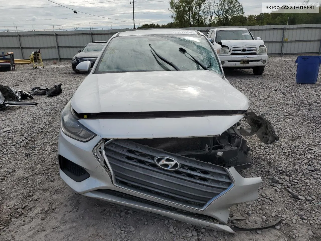 3KPC24A32JE018581 2018 Hyundai Accent Se