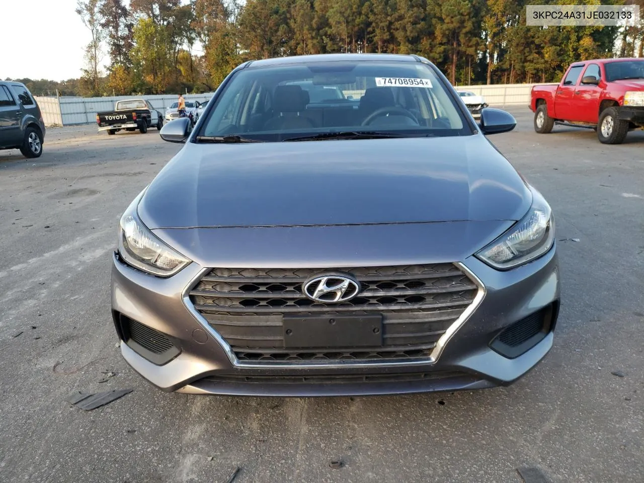 2018 Hyundai Accent Se VIN: 3KPC24A31JE032133 Lot: 74708954