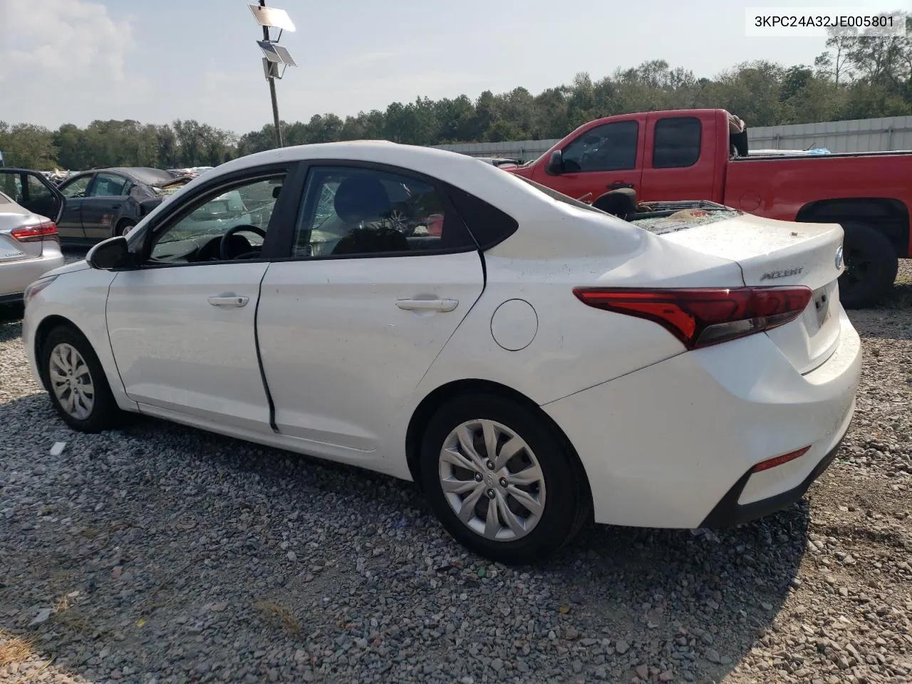 2018 Hyundai Accent Se VIN: 3KPC24A32JE005801 Lot: 74978394