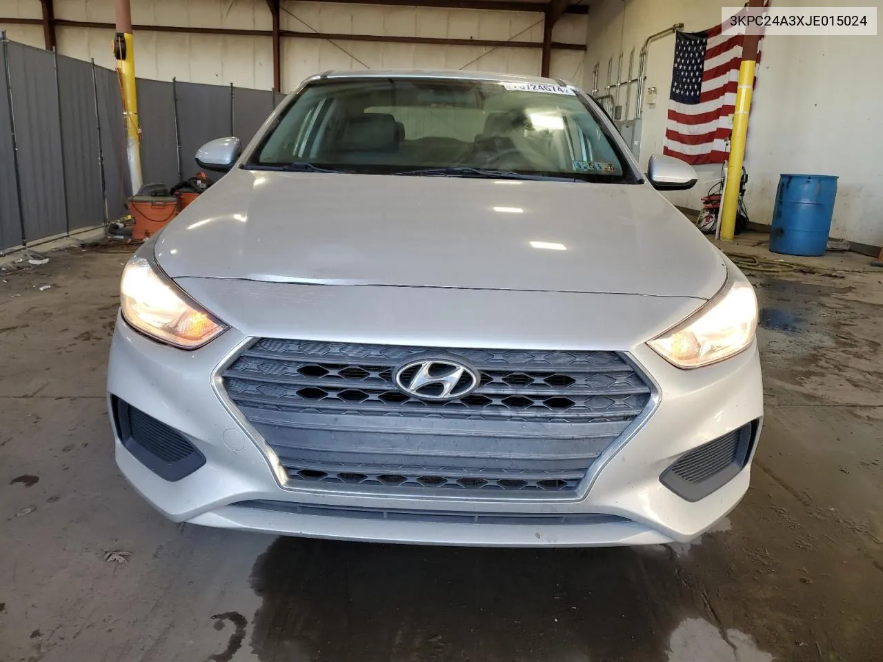 2018 Hyundai Accent Se VIN: 3KPC24A3XJE015024 Lot: 75724674