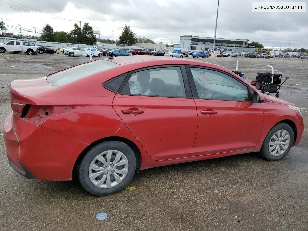 2018 Hyundai Accent Se VIN: 3KPC24A35JE018414 Lot: 76175764