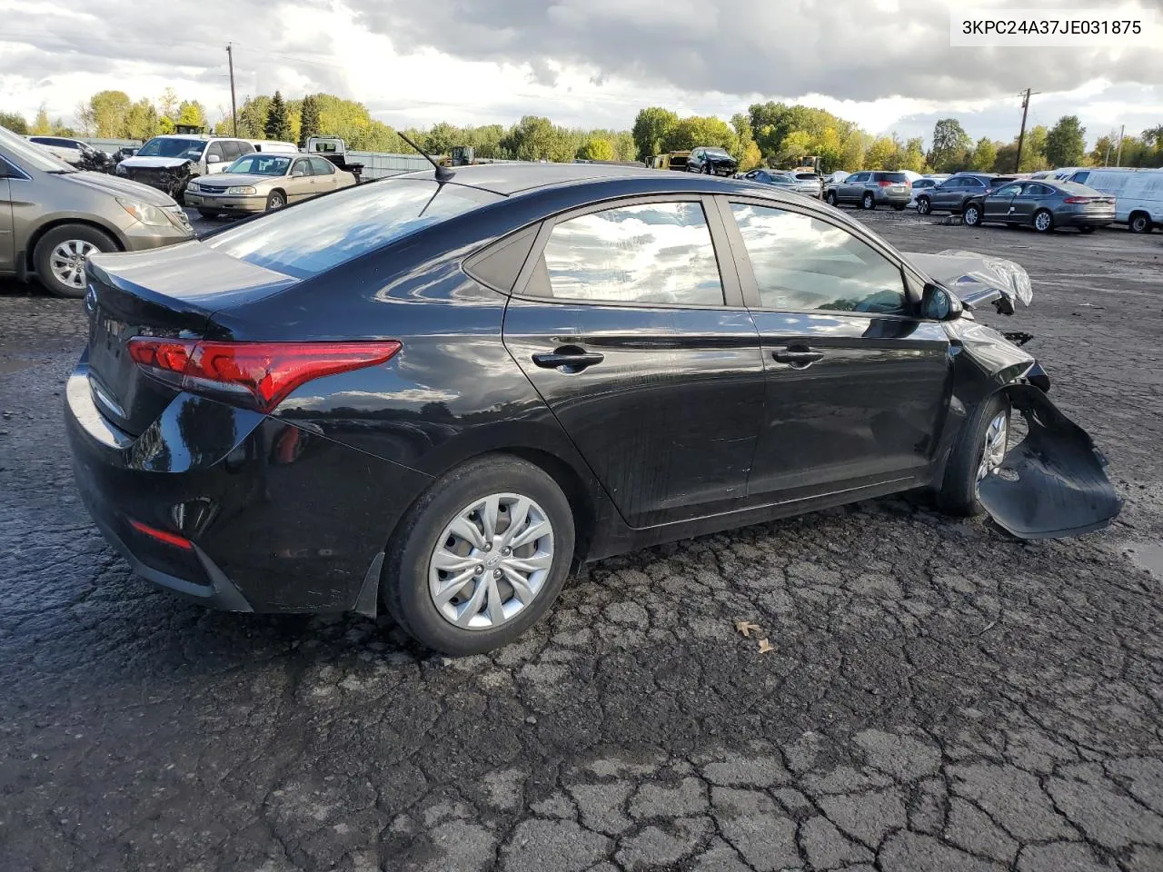 2018 Hyundai Accent Se VIN: 3KPC24A37JE031875 Lot: 76179544