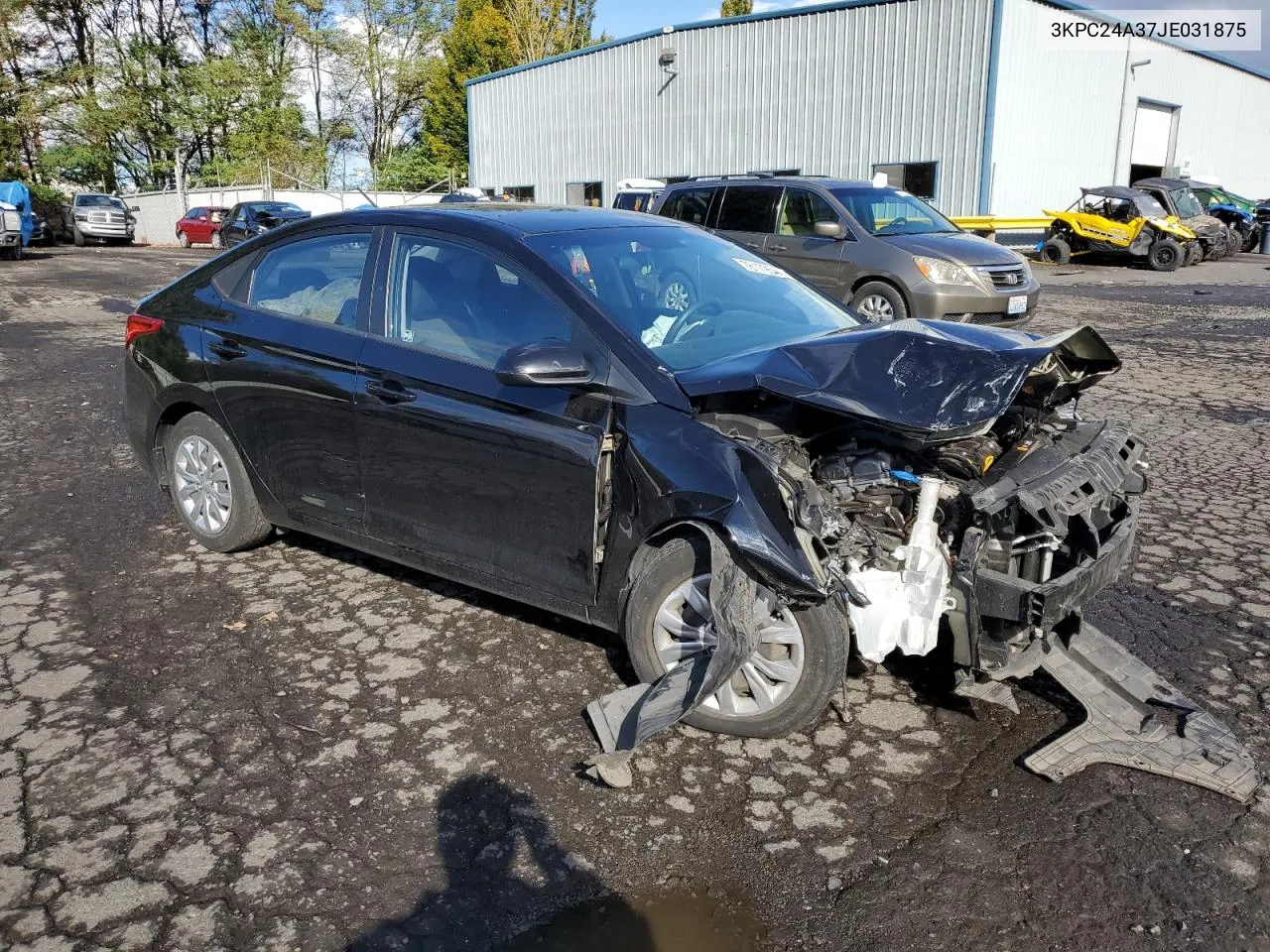 2018 Hyundai Accent Se VIN: 3KPC24A37JE031875 Lot: 76179544