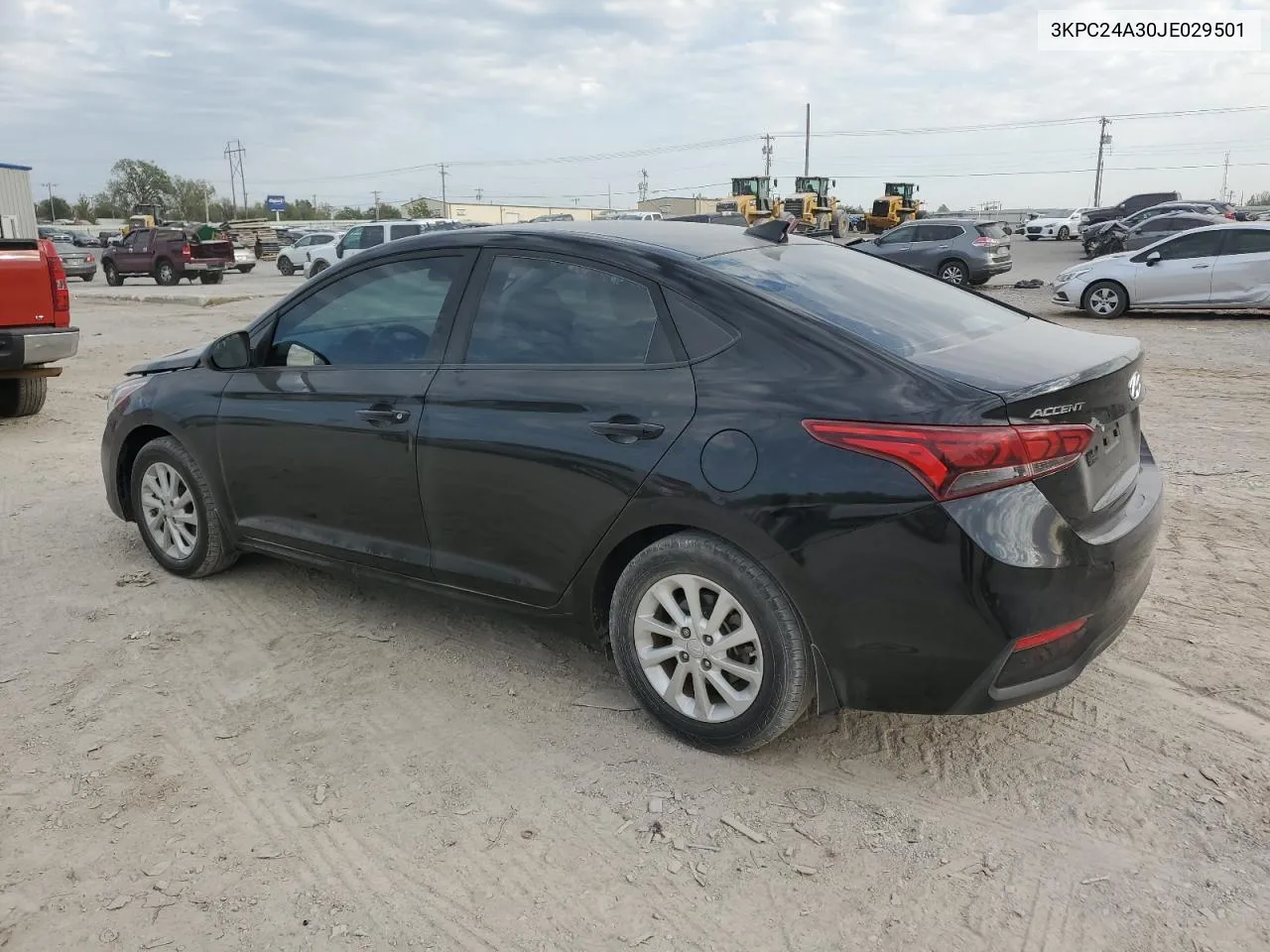 2018 Hyundai Accent Se VIN: 3KPC24A30JE029501 Lot: 76478464