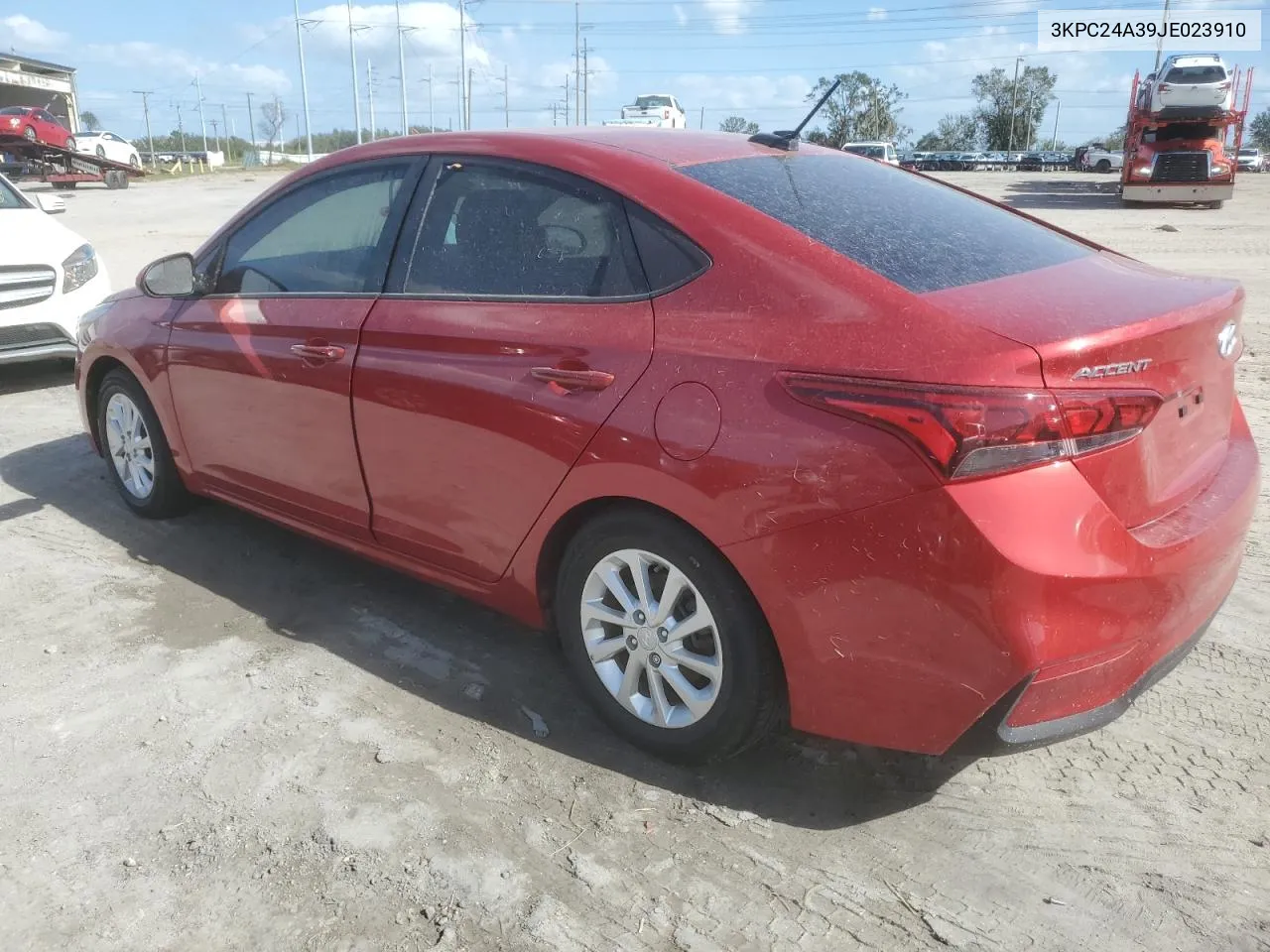 2018 Hyundai Accent Se VIN: 3KPC24A39JE023910 Lot: 78801214