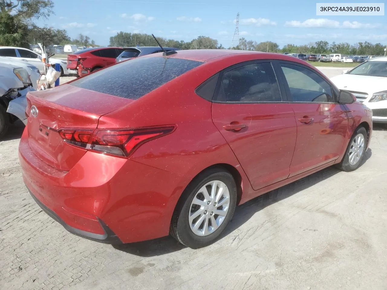 2018 Hyundai Accent Se VIN: 3KPC24A39JE023910 Lot: 78801214