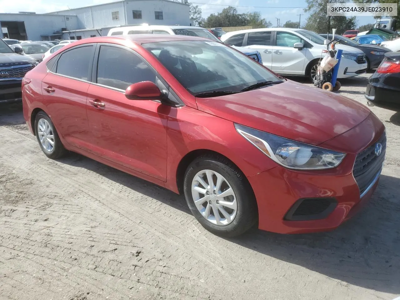 2018 Hyundai Accent Se VIN: 3KPC24A39JE023910 Lot: 78801214