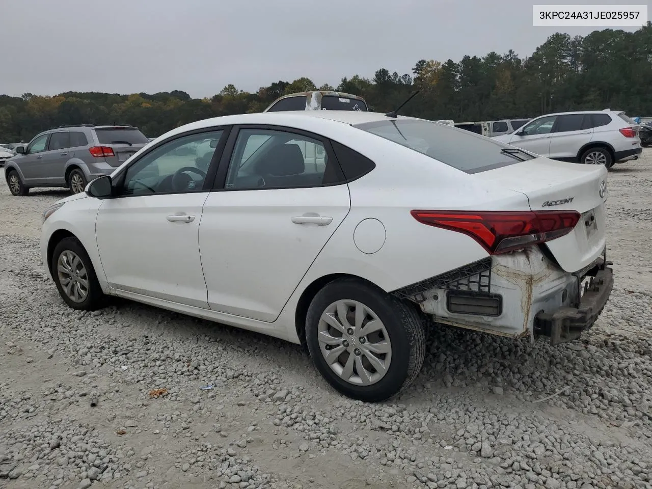 2018 Hyundai Accent Se VIN: 3KPC24A31JE025957 Lot: 79005874