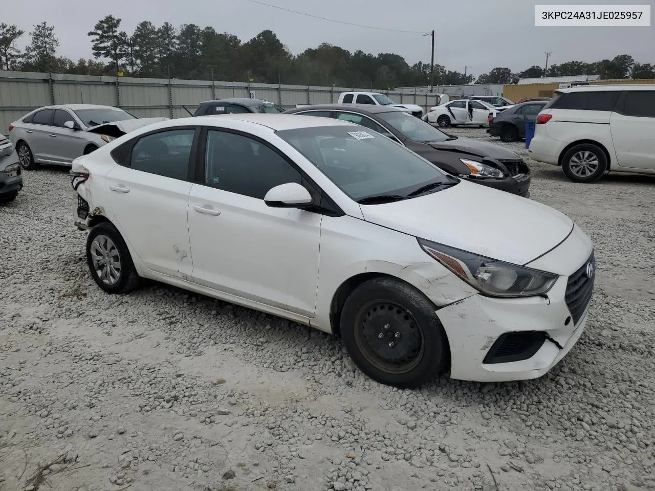 2018 Hyundai Accent Se VIN: 3KPC24A31JE025957 Lot: 79005874