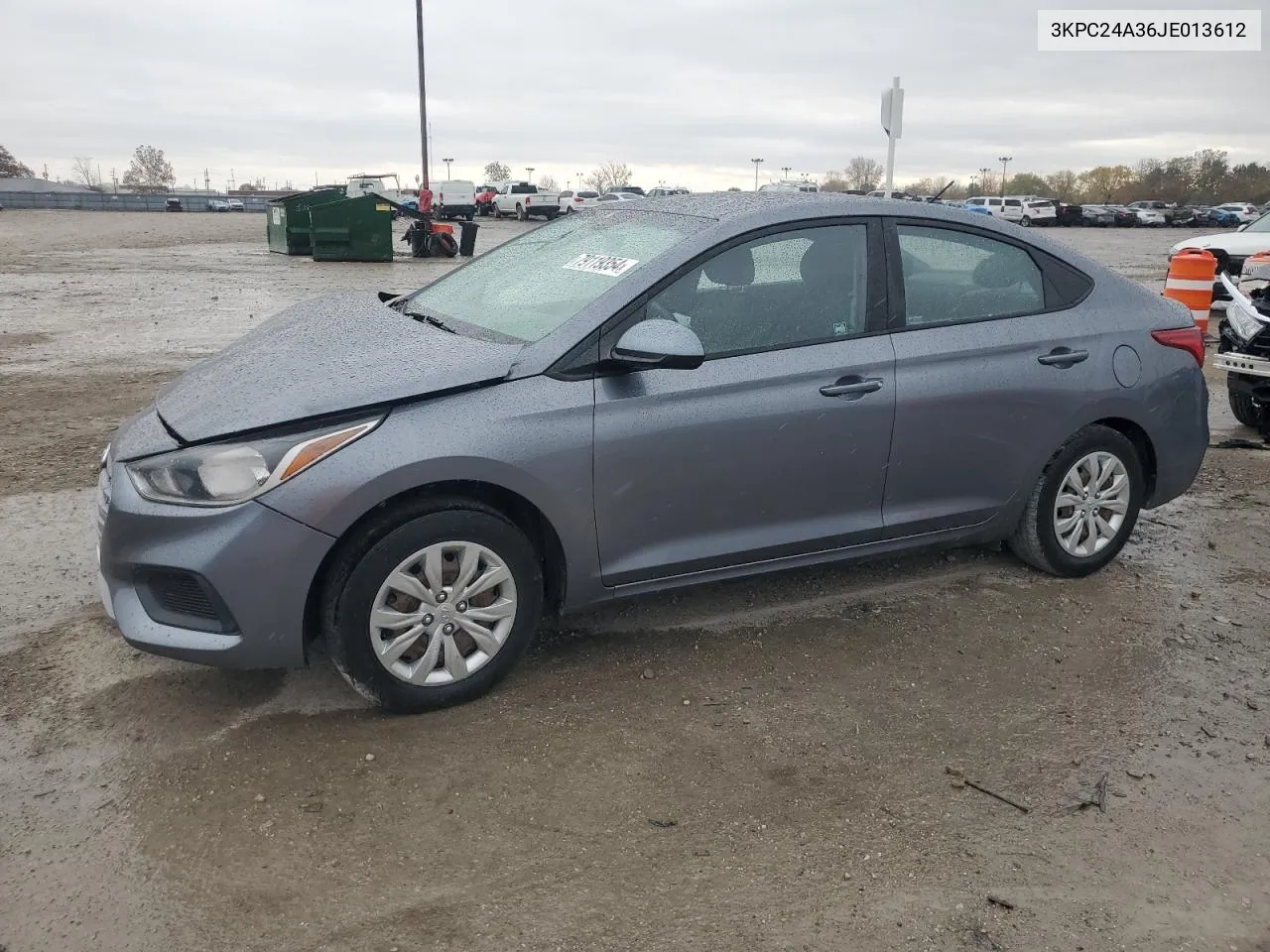 2018 Hyundai Accent Se VIN: 3KPC24A36JE013612 Lot: 79119354