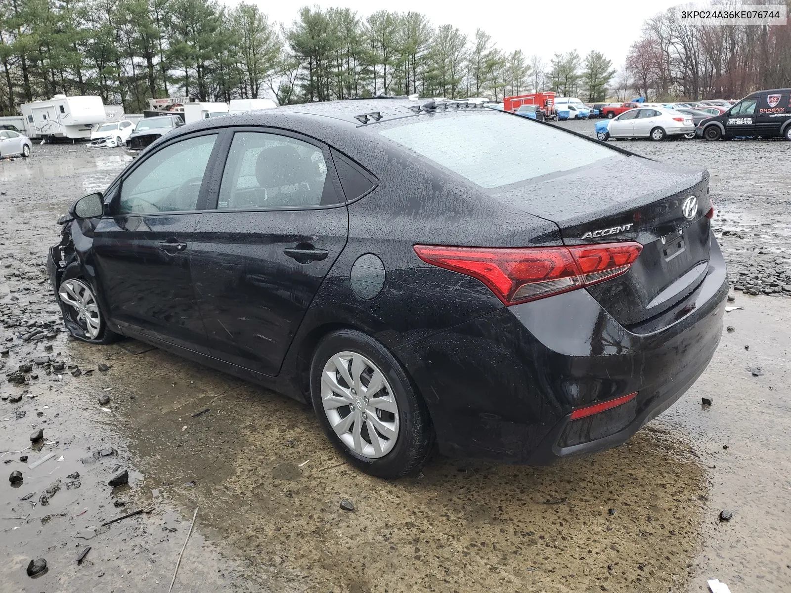 2019 Hyundai Accent Se VIN: 3KPC24A36KE076744 Lot: 48680214